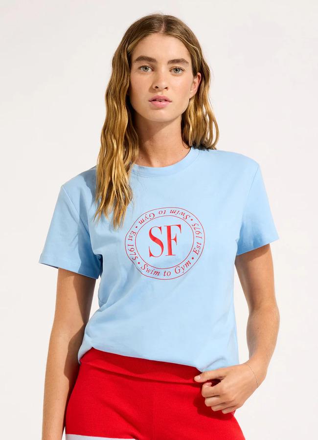 Футболка женская Seafolly М Голубой (55476-TO-blue)