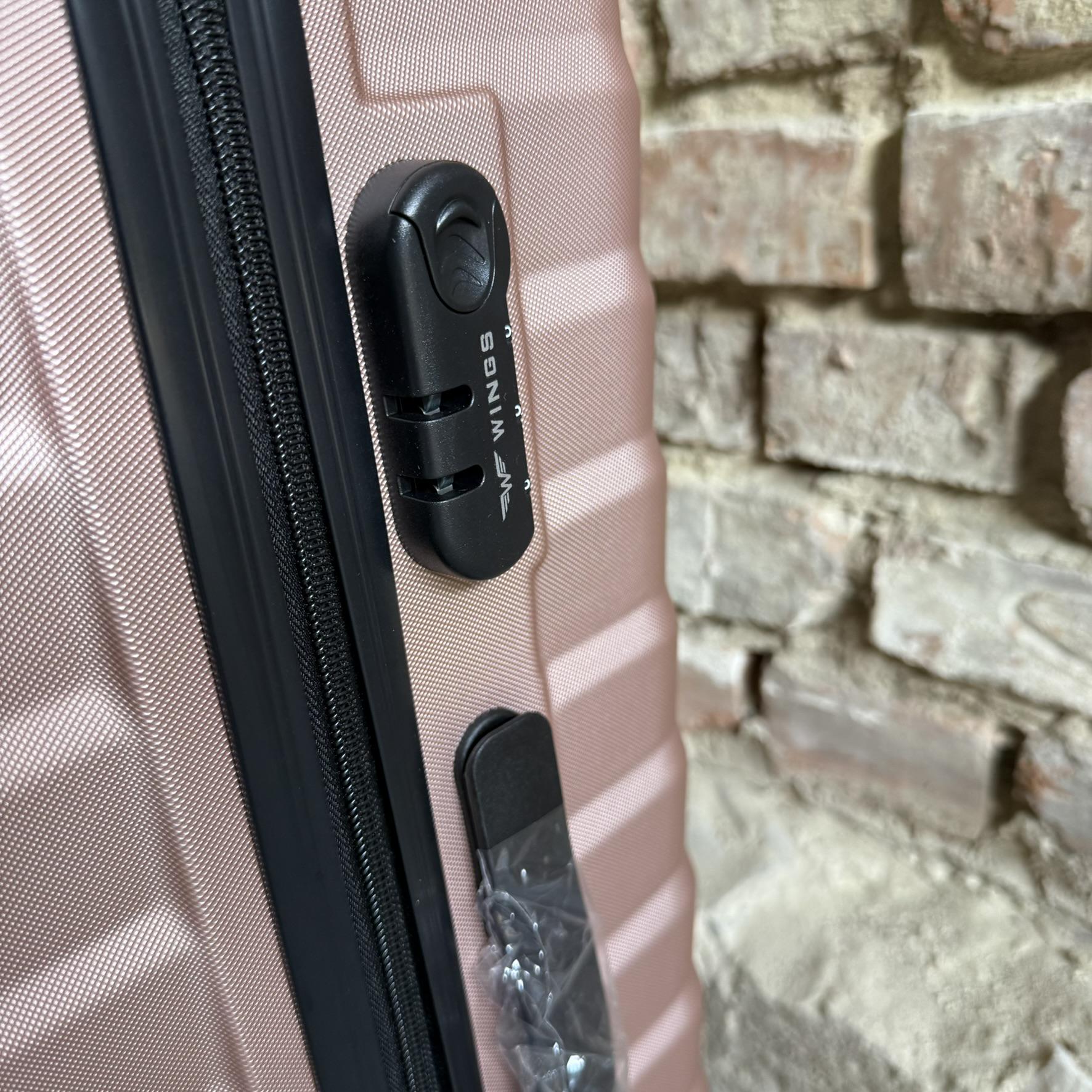 Валіза Wings PEA01 дорожня М Рожеве золото (26557322) - фото 7 Валіза Wings PEA01 дорожня М Рожеве золото (26557322) - фото 7