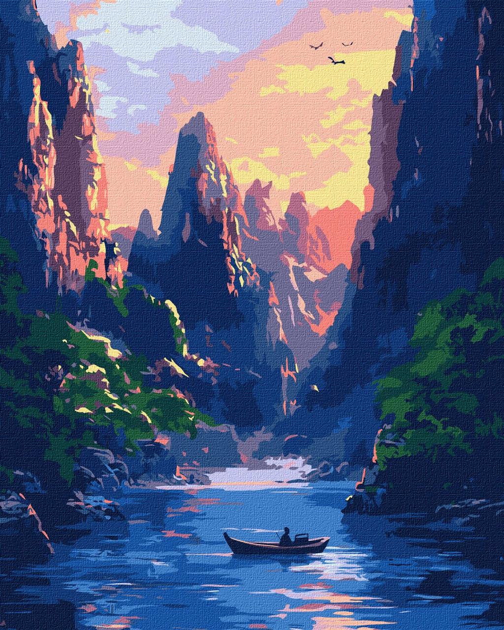 Картина по номерам Ideyka Величественные горы KHO6365 холст на подрамнике 40х50 см (2483312516)