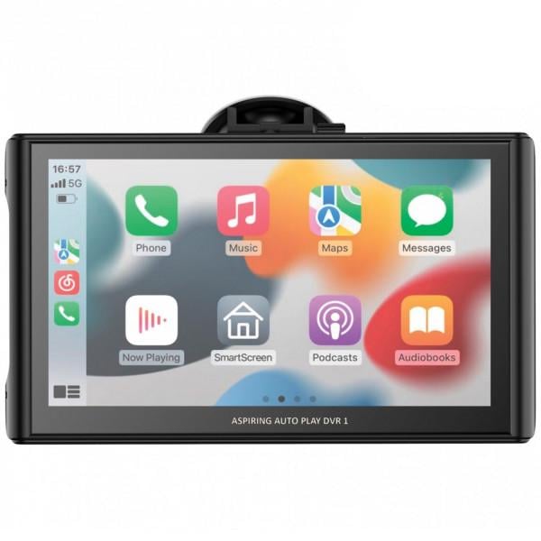 Монитор автомобильный Aspiring Auto Play DVR 1 Magnet CarPlay Android auto Black (DVR-S801)