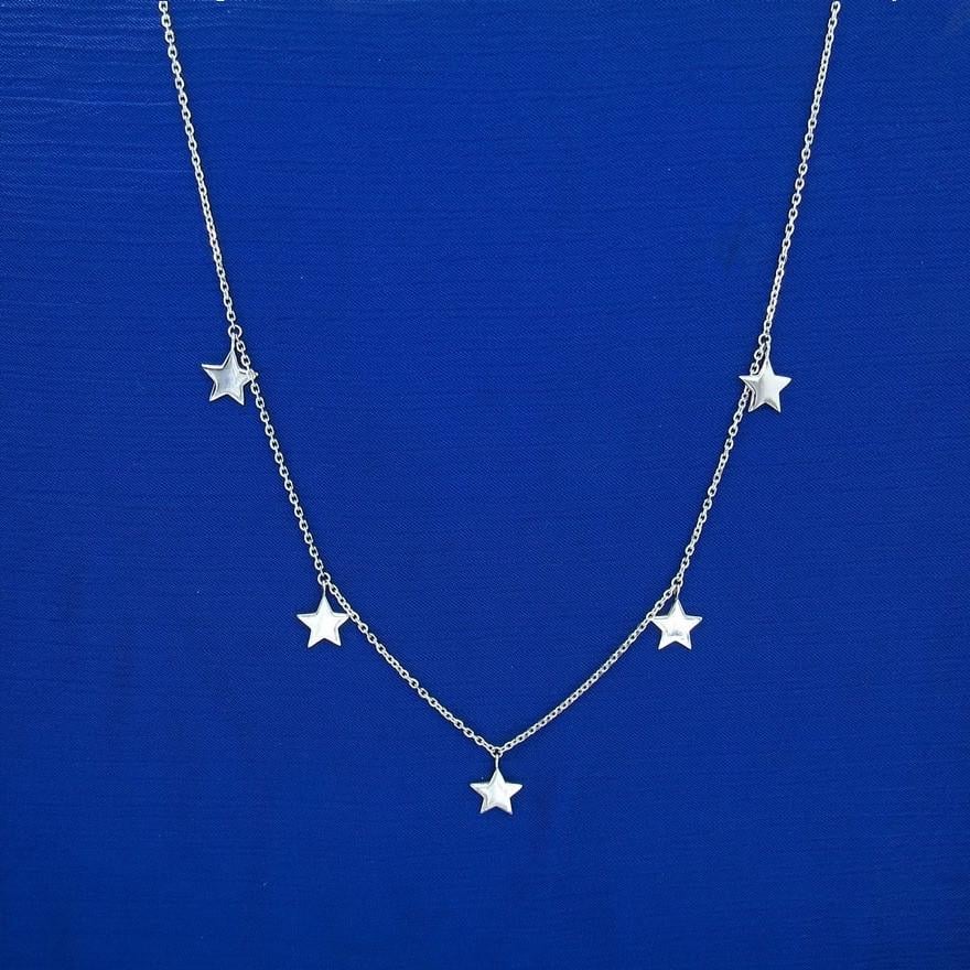 Срібне кольє Розсип зірок