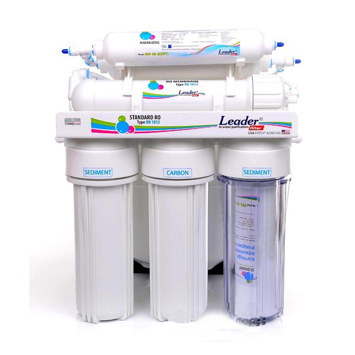 Фільтр зворотного осмосу Leader Standard RO-6 з мінералізатором - фото 3 Фільтр зворотного осмосу Leader Standard RO-6 з мінералізатором - фото 3