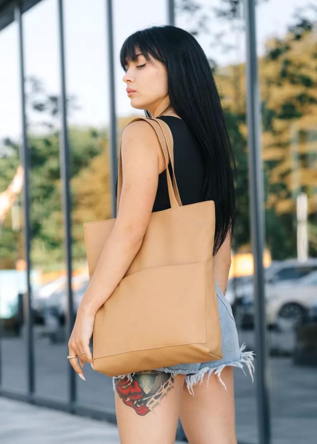 Шоппер женский Sambag Shopper Бежевый (93220026)