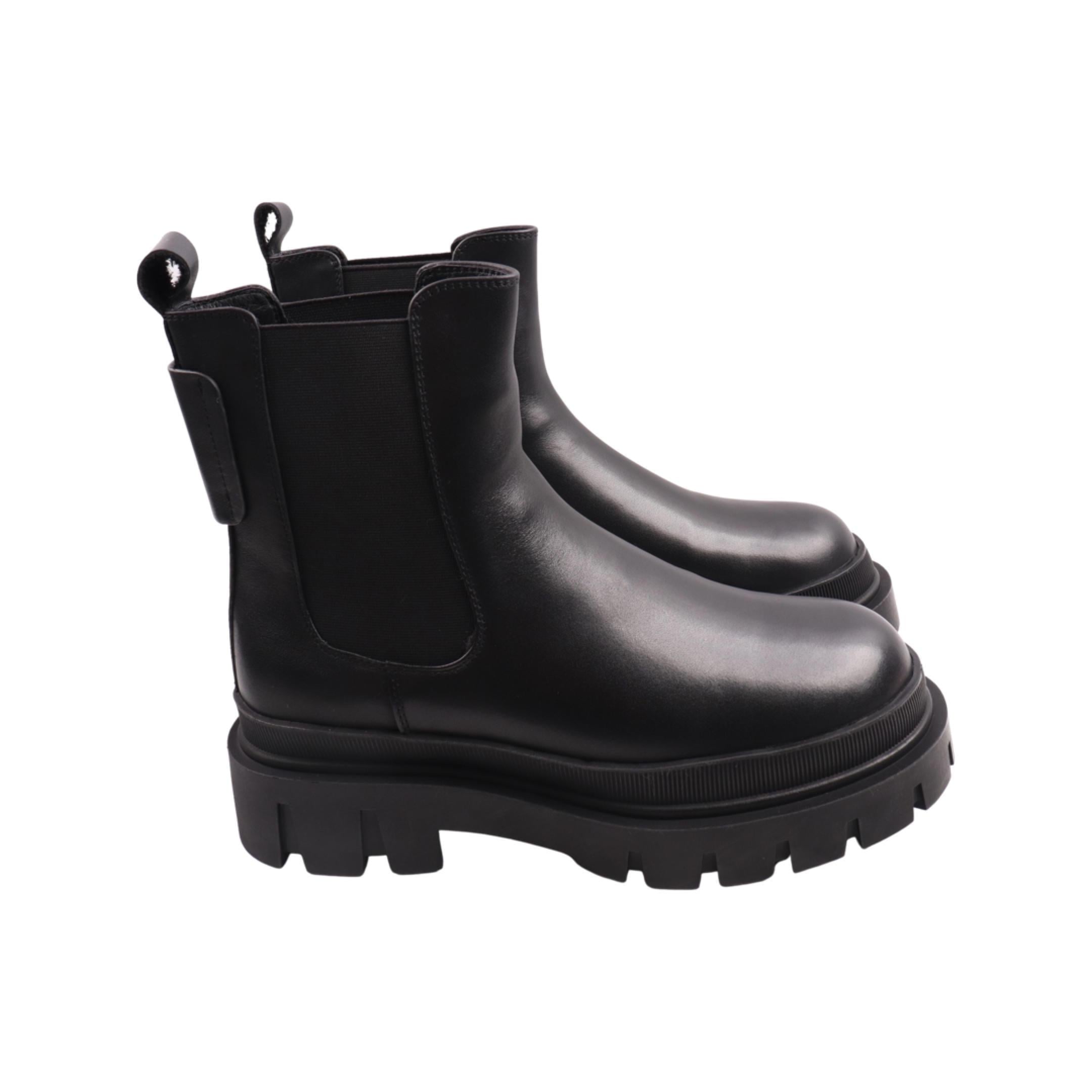 Ботинки женские Melanda из кожи р. 37 Черный (91-23ZHC)