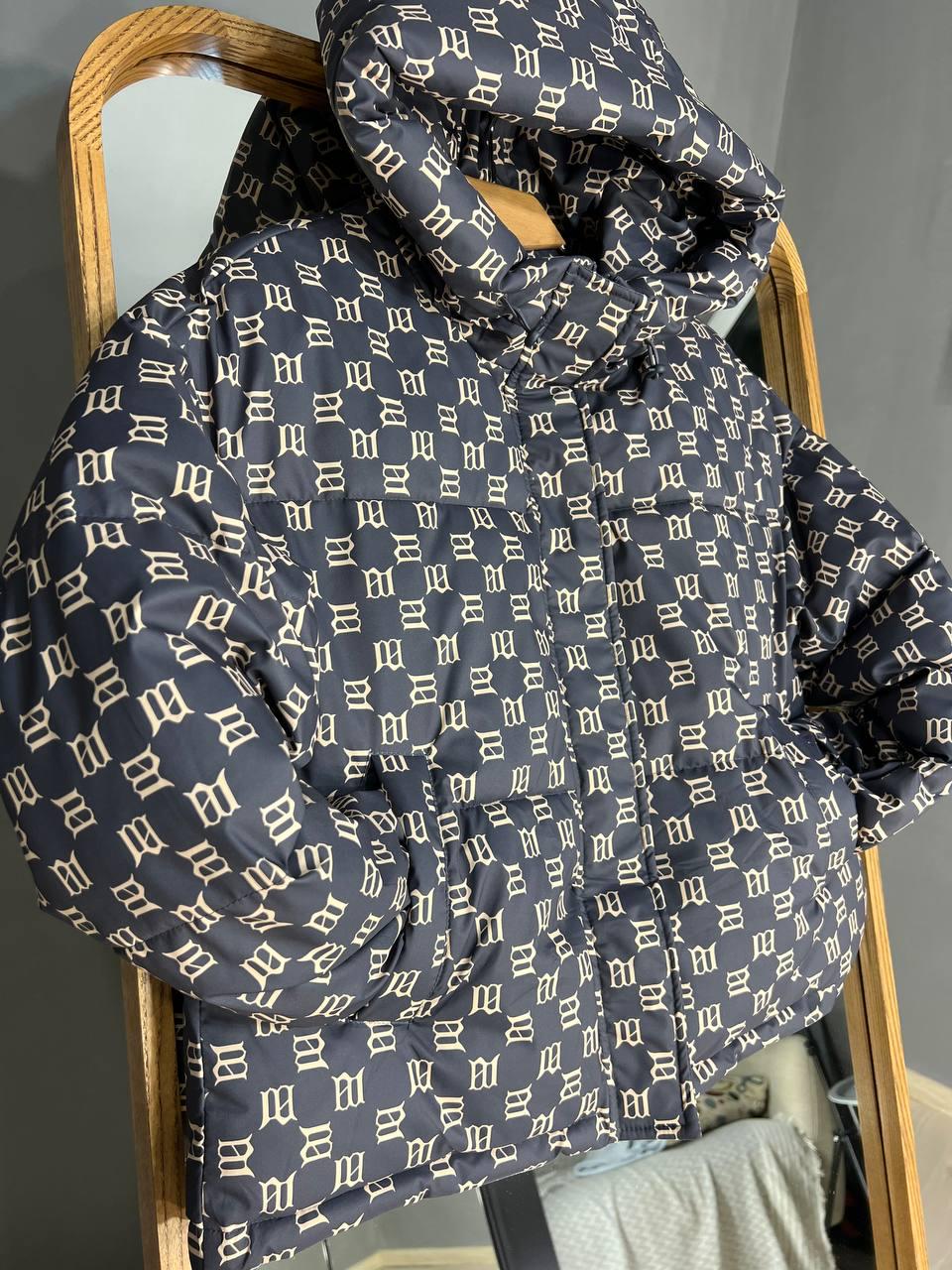 Куртка женская оверсайз демисезонная HAIZIYUAN 192 с капюшоном с узором L Графитовый (3267) - фото 3 Куртка женская оверсайз демисезонная HAIZIYUAN 192 с капюшоном с узором L Графитовый (3267) - фото 3