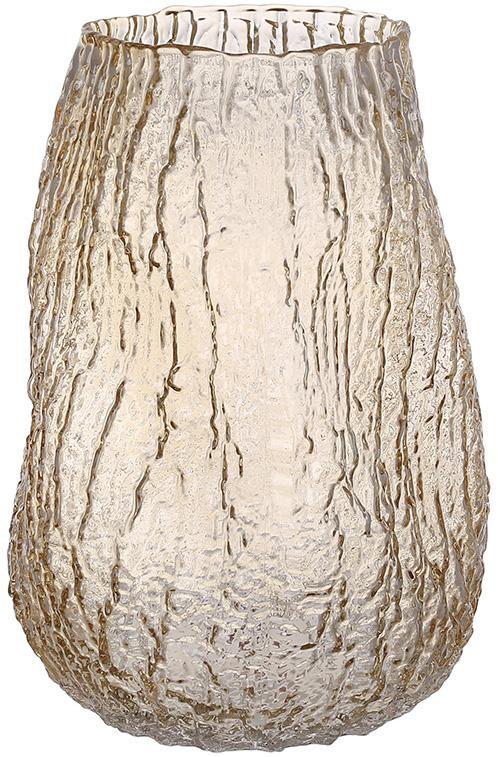 Ваза для цветов из стекла stefaniа 15х26 см Амбер