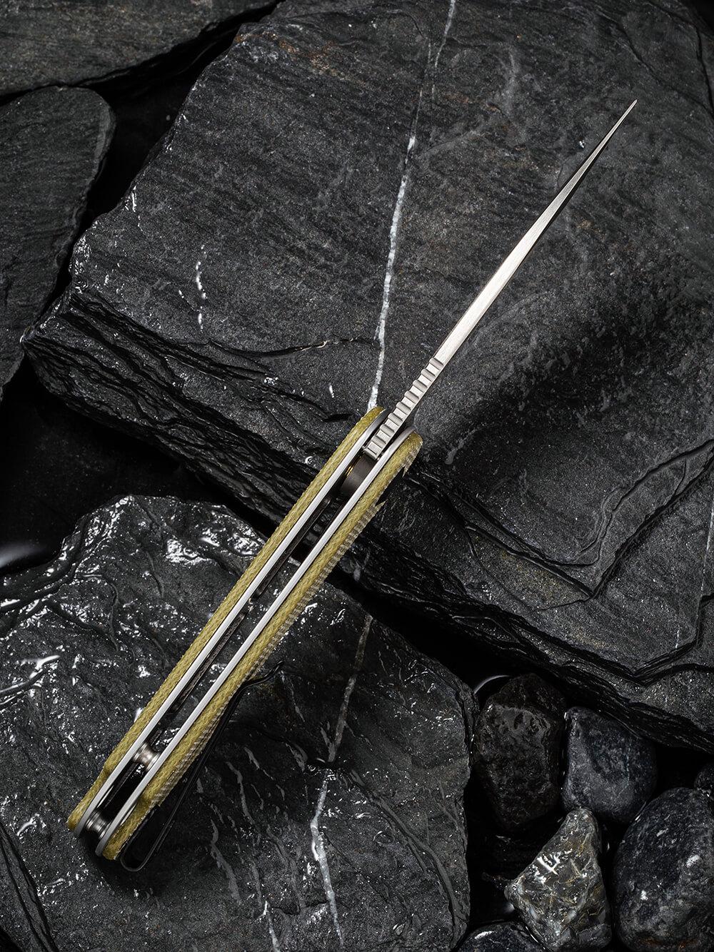 Туристичний ніж кишеньковий складаний Civivi Elementum C907S Olive (31610) - фото 5