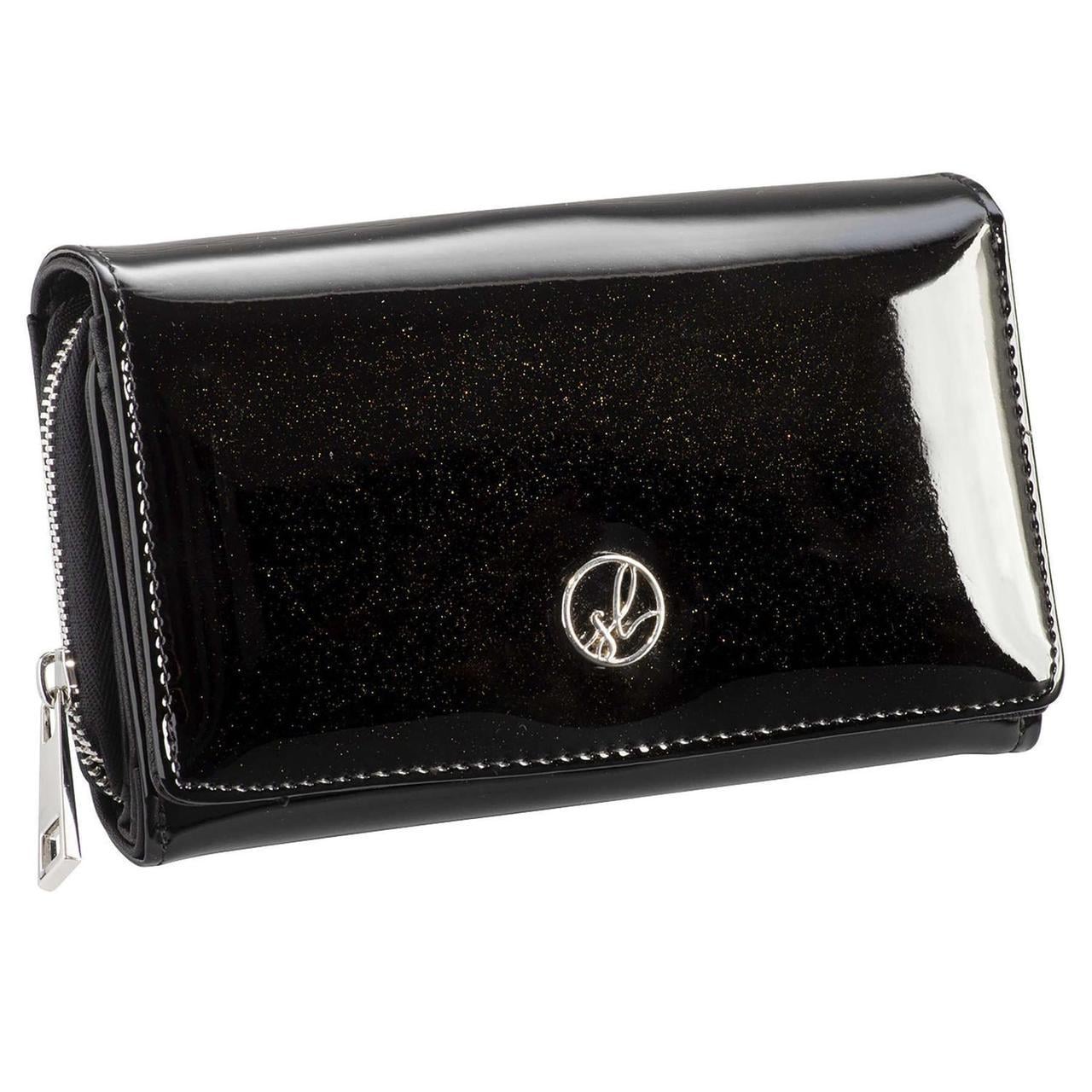 Кошелек женский кожаный Semi Line RFID лакированный Black (DAS303118)
