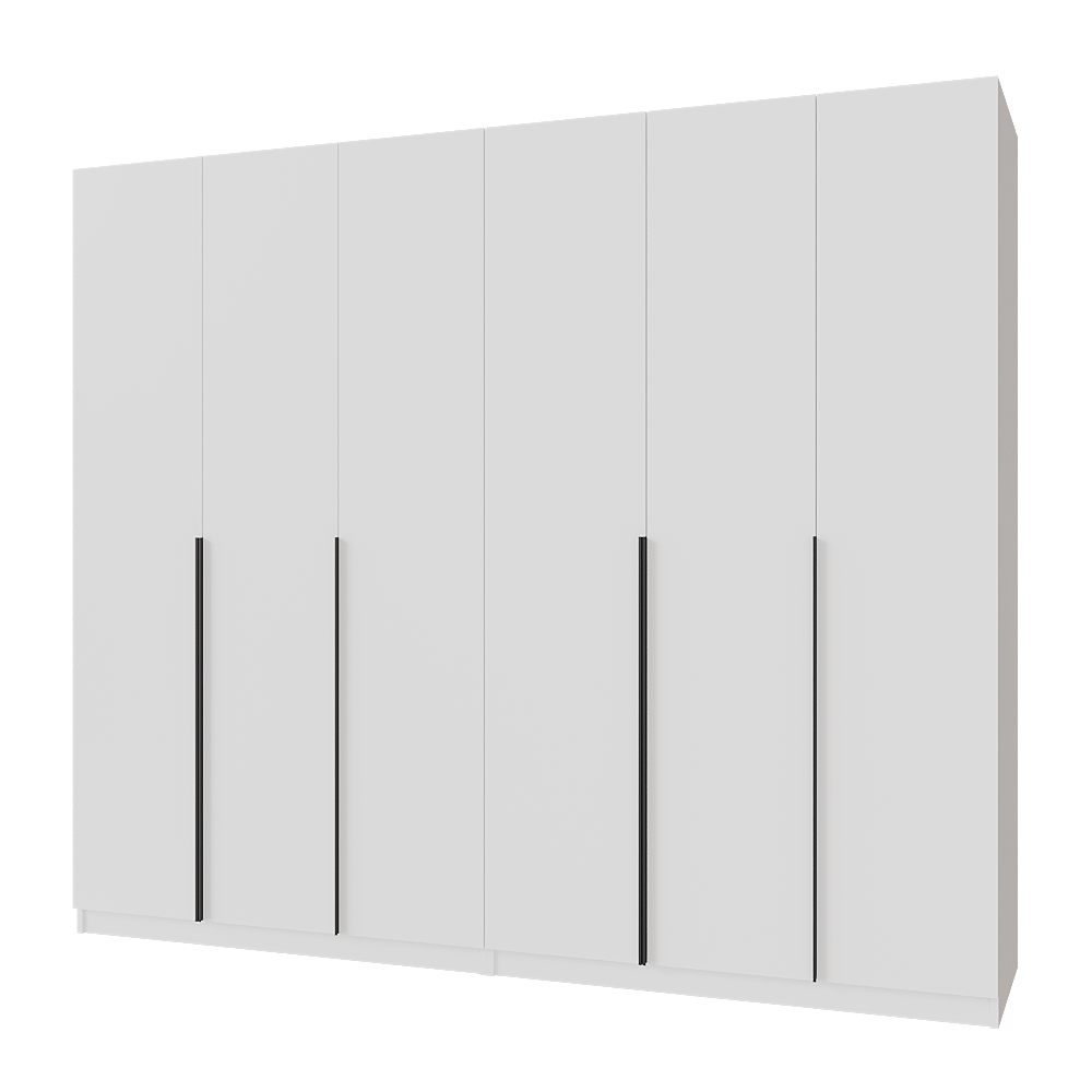 Шафа розпашна з тумбою Меблітренд Чиназес ЧиТ-2400 2400х500х2050 мм Білий (27287255) - фото 1 Шафа розпашна з тумбою Меблітренд Чиназес ЧиТ-2400 2400х500х2050 мм Білий (27287255) - фото 1