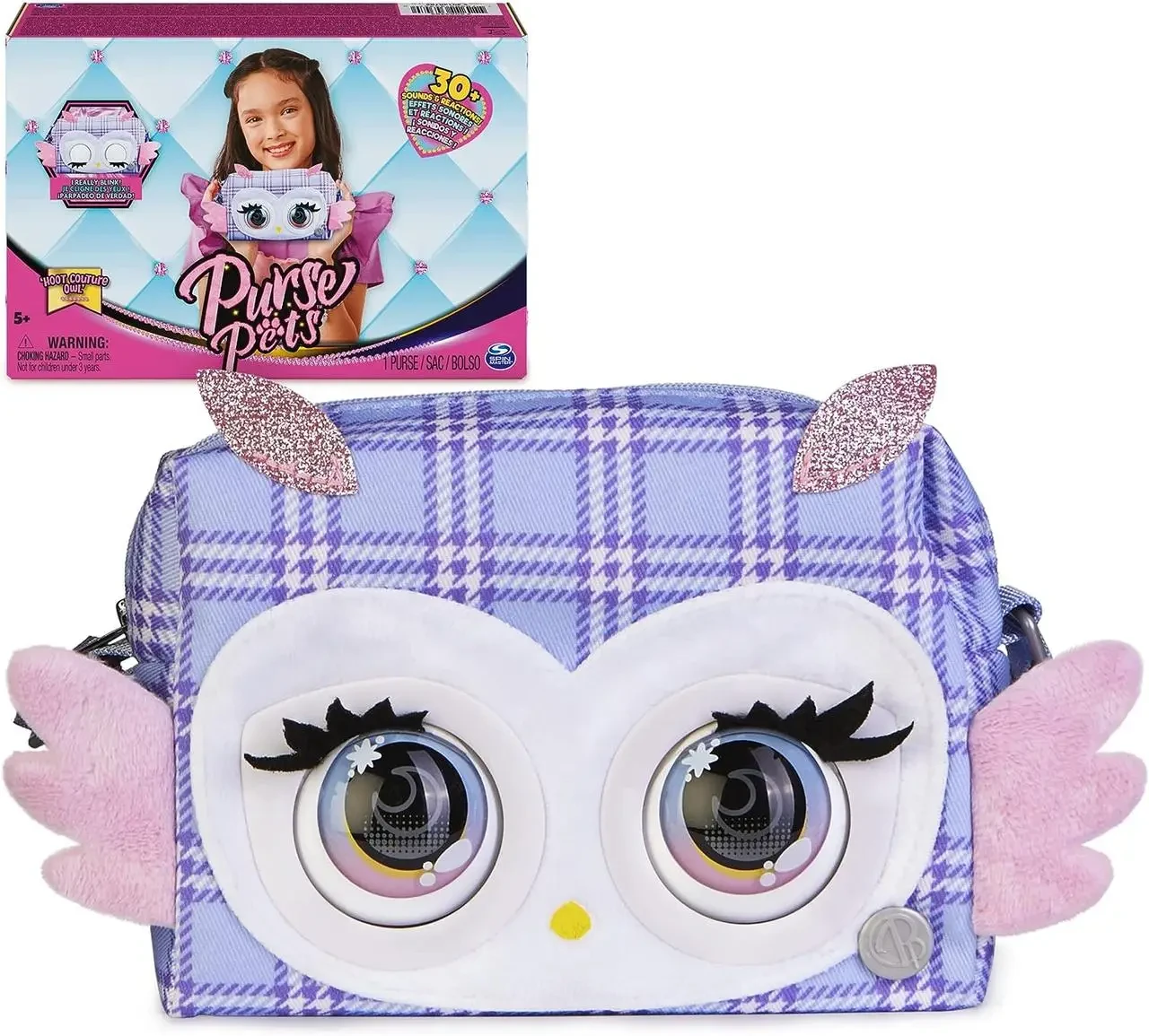 Интерактивная сумочка Spin Master Purse Pets Сова Owl Spin Master 6064395 (1933876898) - фото 1