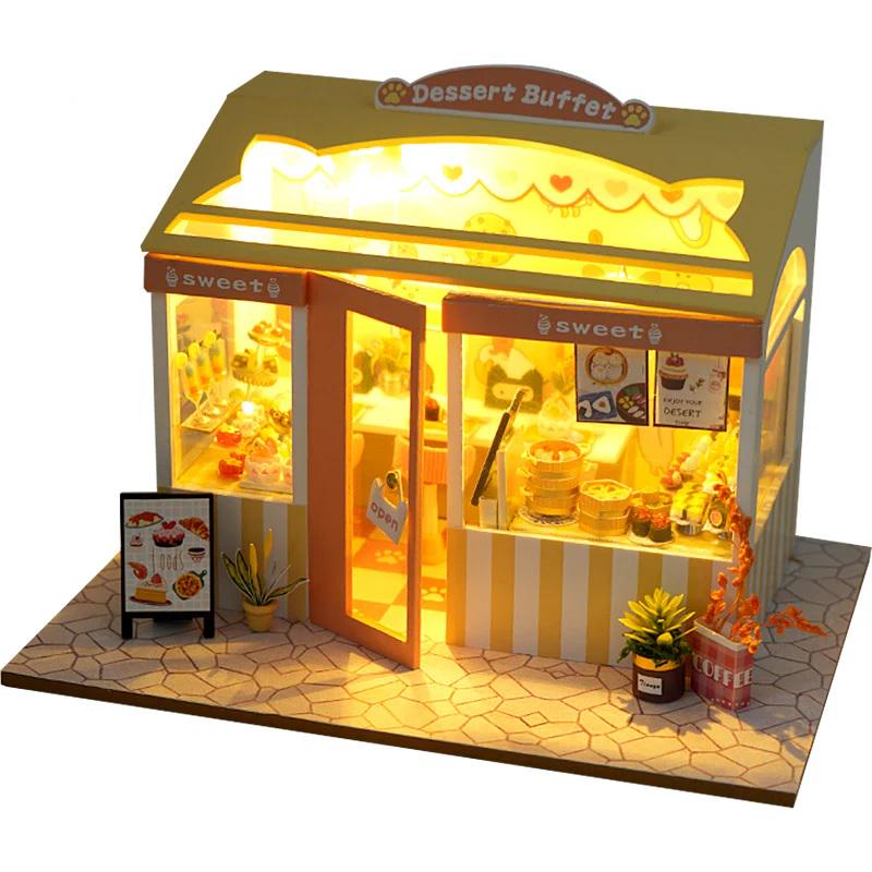 Румбокс DIY Cake Shop Miniature Kit интерьерный конструктор (TD-34)
