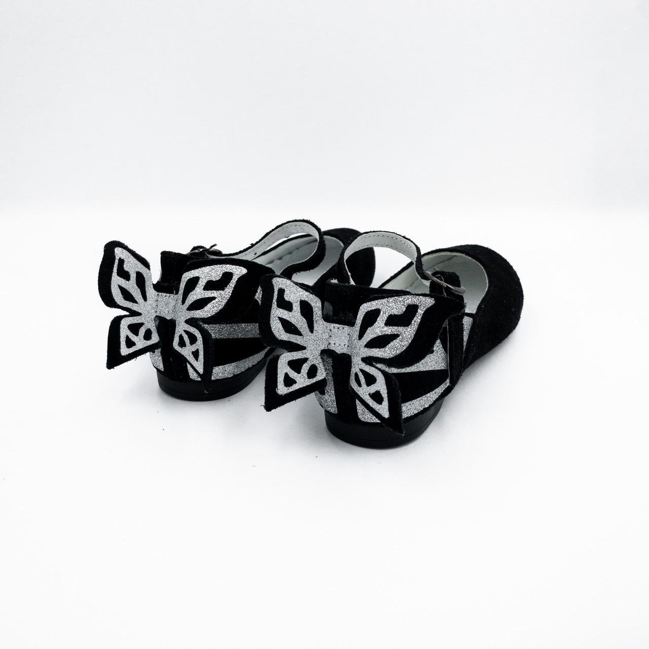 Туфлі для дівчинки Bistfor шкіра р. 33 Чорний (87702/46) - фото 2