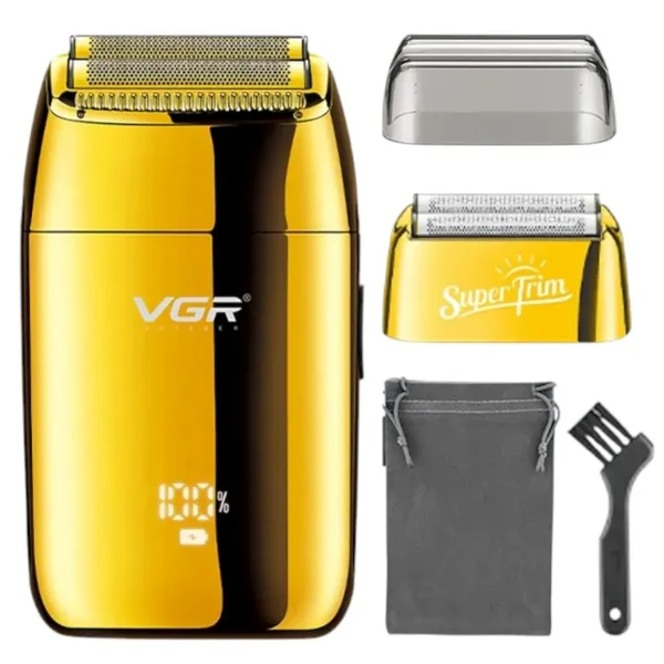 Электробритва-шейвер VGR V-399 для сухого бритья Золотистый (29886406)