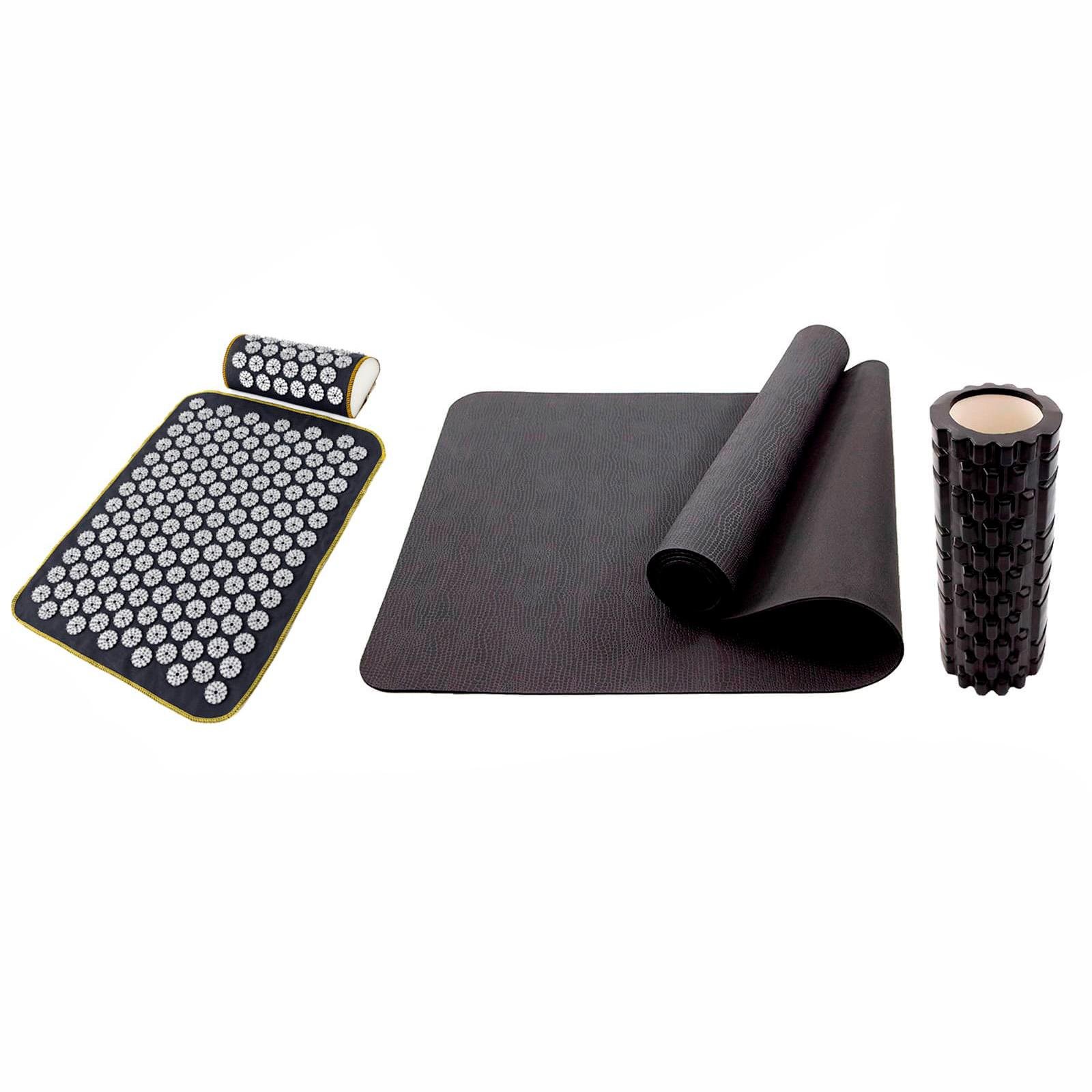 Набор OSPORT Set 111 коврик для йоги/аппликатор Кузнецова/массажный ролик (n-0144-01-0103-01)