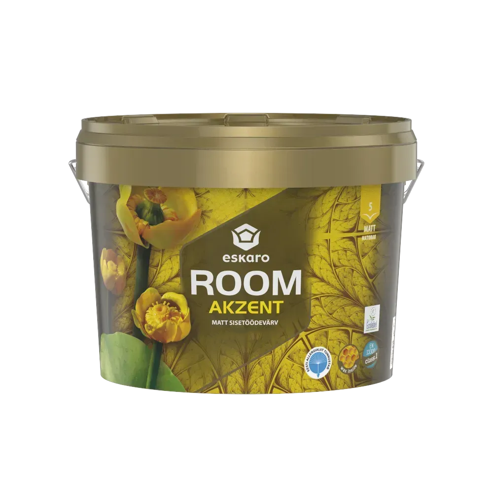 Краска интерьерная для стен и потолка Eskaro ROOM под тонировку В3 0,9 л Прозрачный (1700707533)