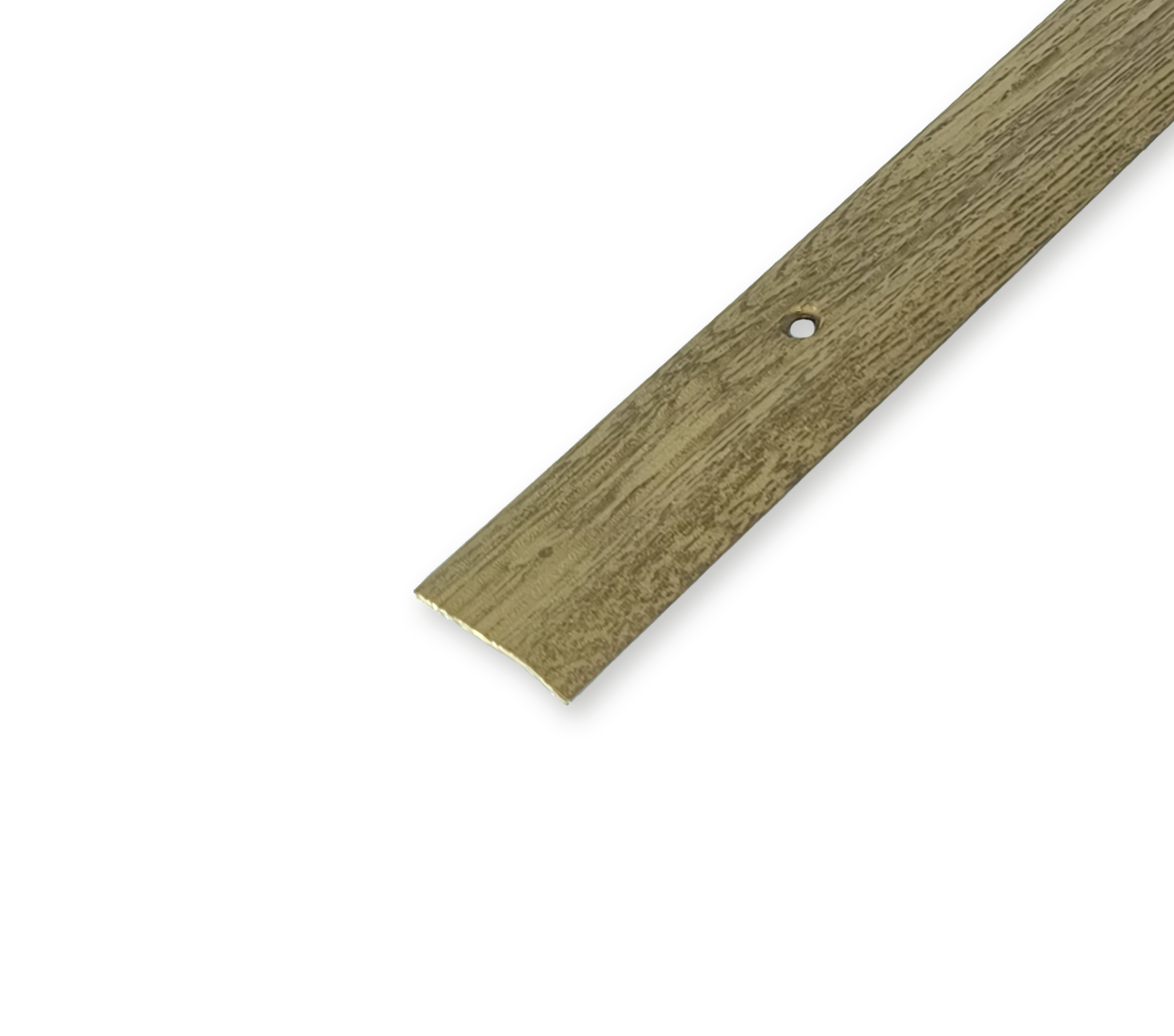 Порожек EURO CONCEPT алюминиевый рифленый БРП-025 декорированный 30x5 мм 2700 мм Дуб бурый