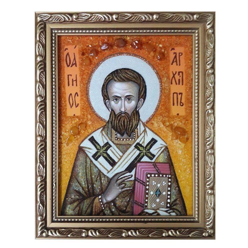 Икона Святой мученик Архип янтарная 15х20 см (М0107-15х20)