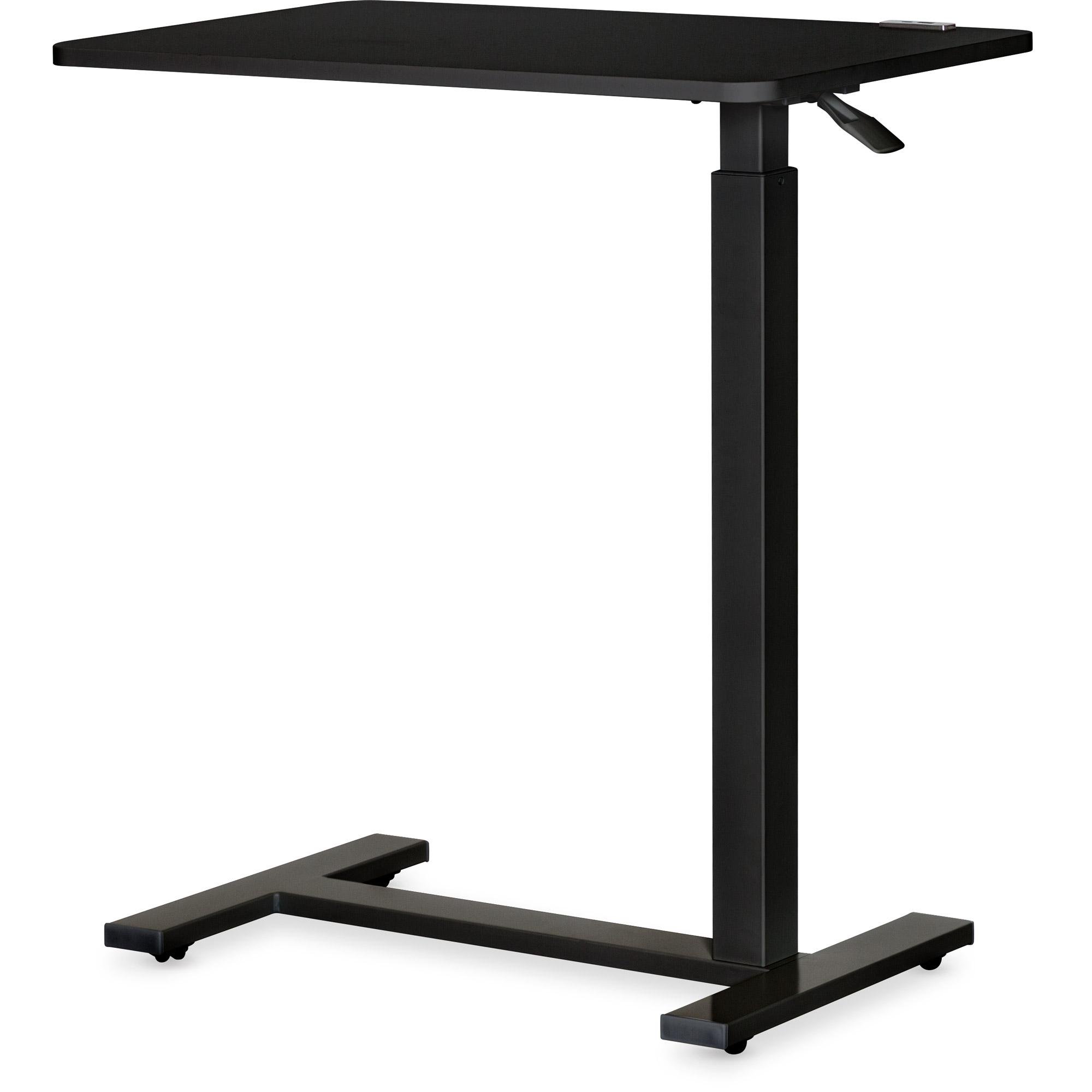 Столик мобільний приставний Hommex Mobidesk USB з регулюванням висоти Black