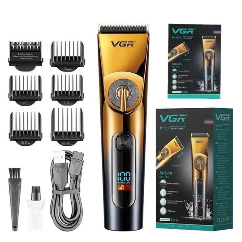 Машинка для стрижки VGR V-663 бездротова тример для бороди (26202681)