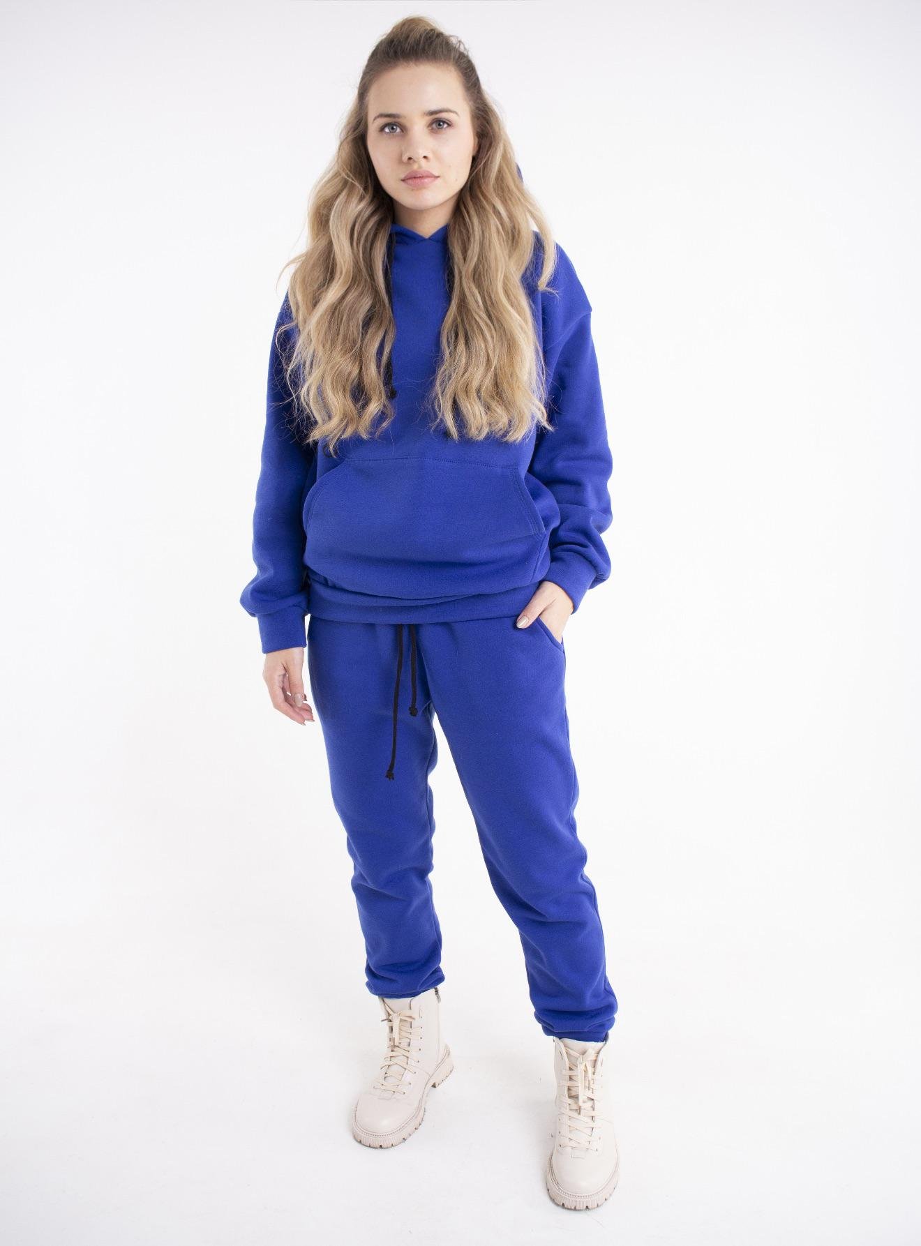 Спортивный костюм женский на флисе р. 50 Электрик - фото 2 Спортивный костюм женский на флисе р. 50 Электрик - фото 2