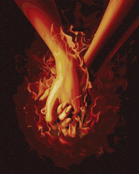 Картина по номерам Огонь между нами 3