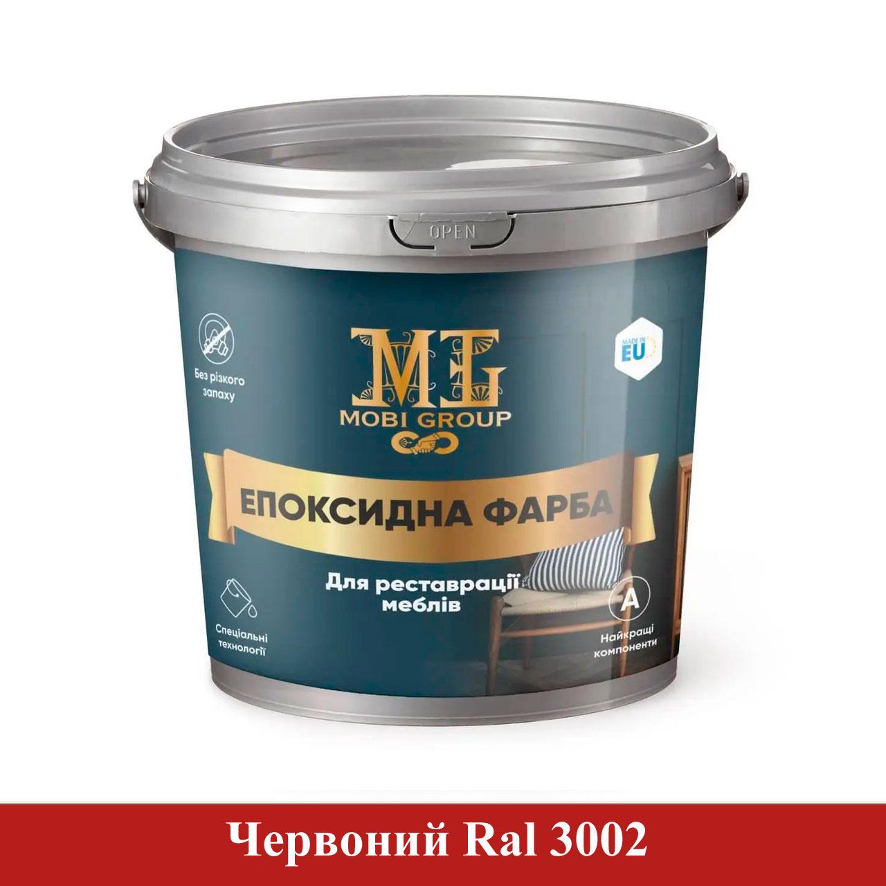 Краска эпоксидная для мебели Mobi Group 4,5 кг Красный (MB-22011-cher)