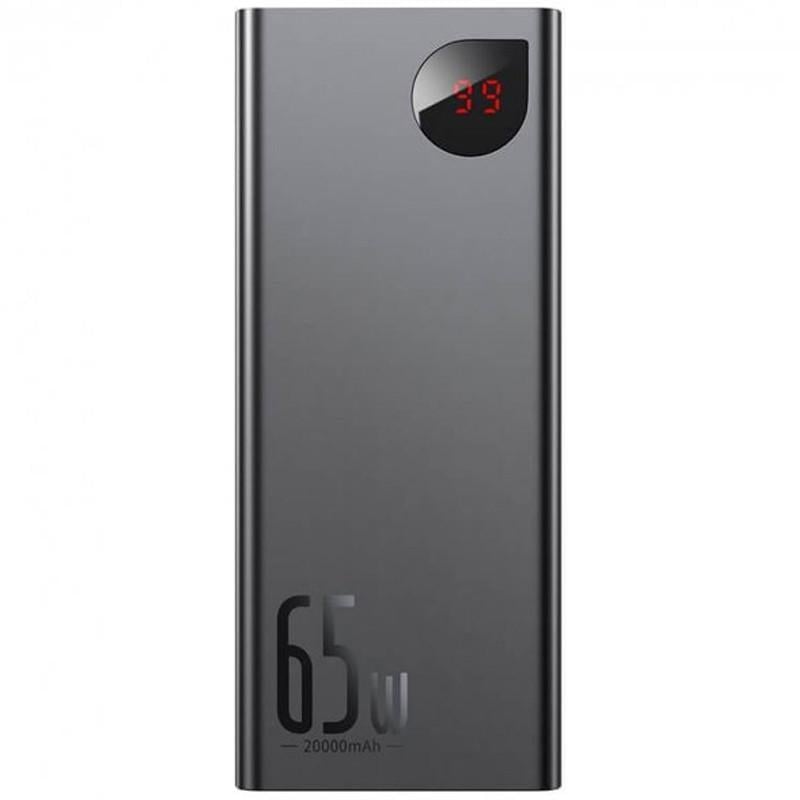 Повербанк BASEUS Adaman Metal Digital Display QC 65W 20000 mAh Black (PPIMDA-D)
