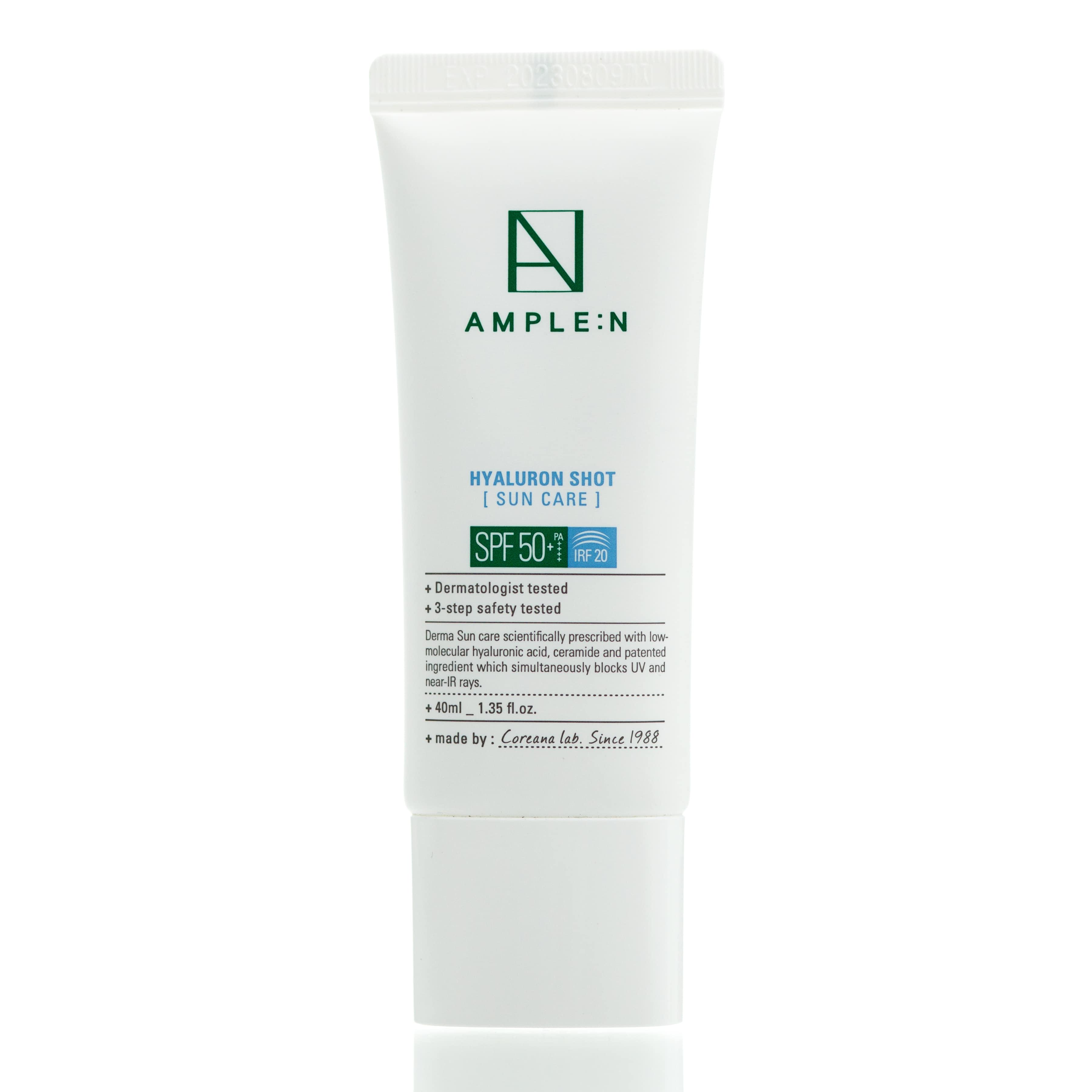 Солнцезащитный крем с гиалуроновой кислотой Ample:N Hyaluron Shot Sun Care SPF 50+/PA++++ 40 мл