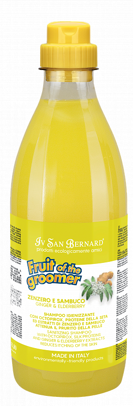 Шампунь для всех типов шерсти от раздражений и перхоти Iv San Bernard Ginger and Elderberry 1 л (1139690475)