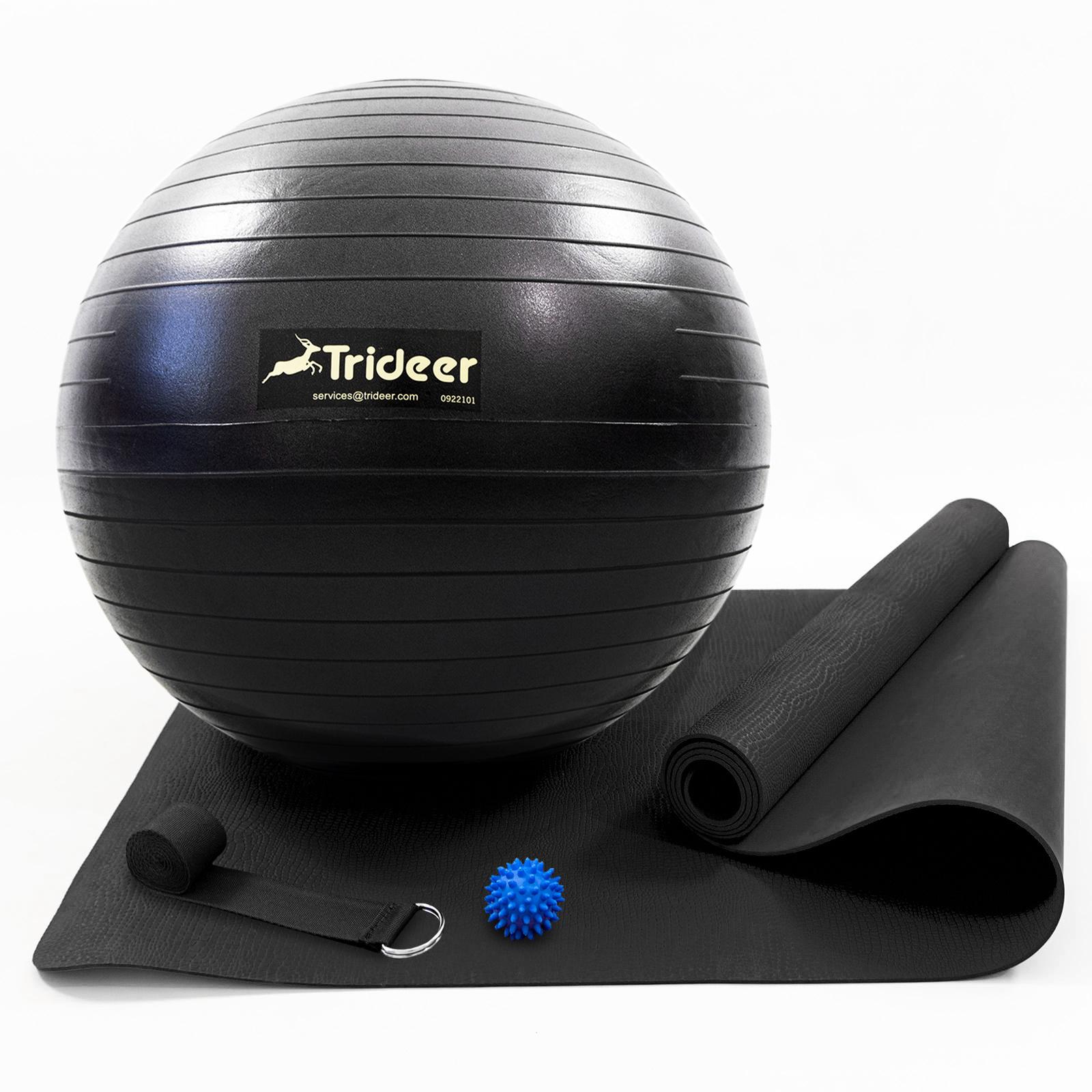 Коврик для йоги и фитнеса OSPORT Set 99 фитбол 65 см массажный мячик и ремень для растяжки Черный (n-0129) - фото 1 Коврик для йоги и фитнеса OSPORT Set 99 фитбол 65 см массажный мячик и ремень для растяжки Черный (n-0129) - фото 1