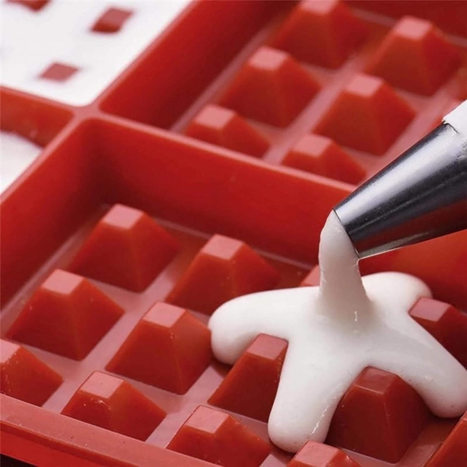 Форма силіконова для випікання вафель 2 шт. 28x18x1,5 см Жовтий - фото 13 Форма силіконова для випікання вафель 2 шт. 28x18x1,5 см Жовтий - фото 13