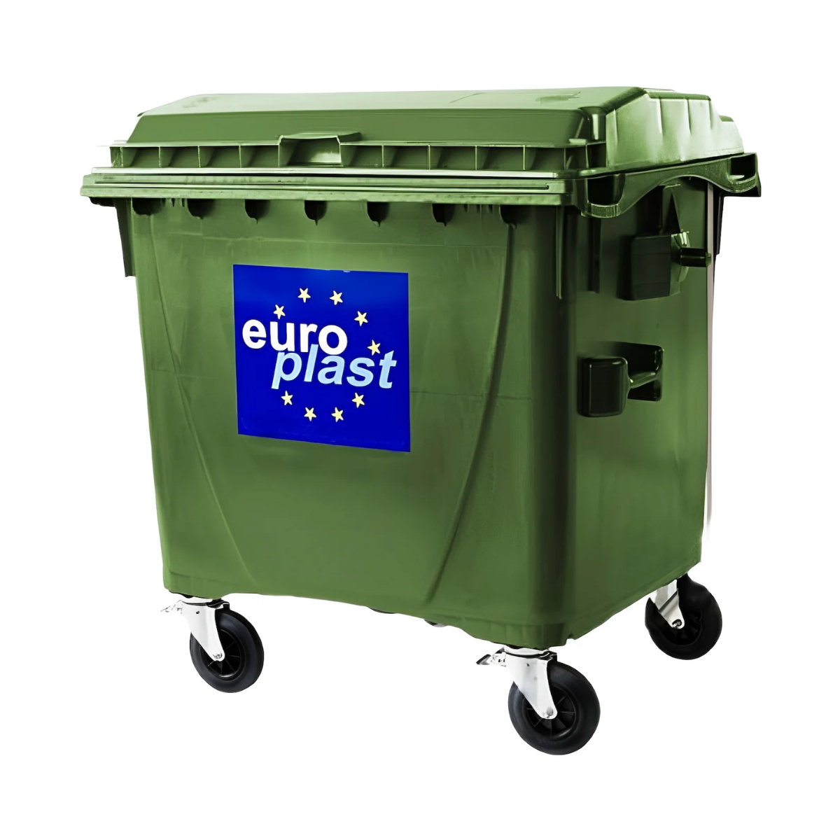 Сміттєвий бак Europlast пластиковий 1100 л Зелений (30325088)