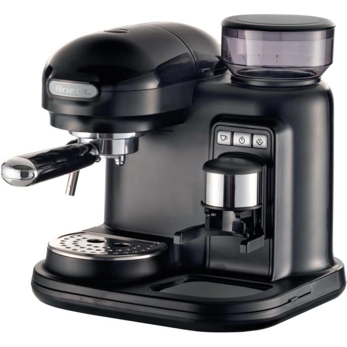 Кавоварка ріжкова Ariete 1318 BK 1080 Вт 15 бар з кавомолкою Black (00M131802AR0)