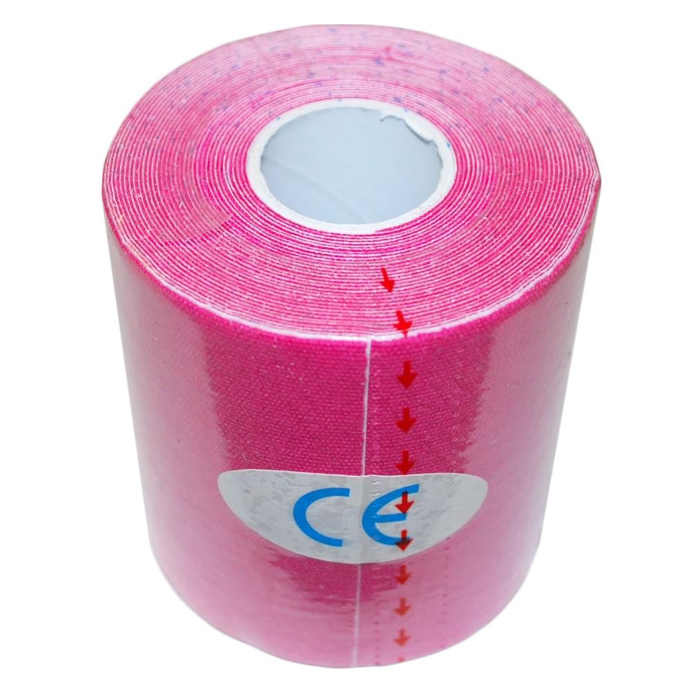 Тейп кінезіологічний Kinesiology Tape 7,5 см х 5 м Рожевий