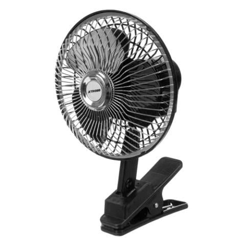 Вентилятор автомобильный роторный с зажимом Черный