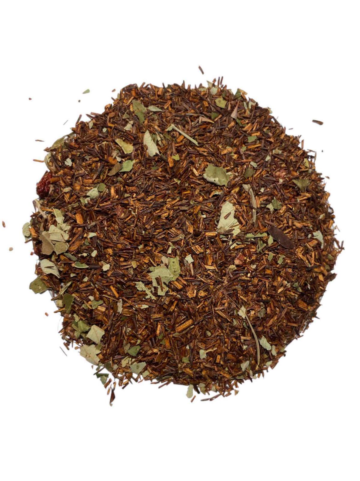 Чай TeaStar Ройбуш Земляничный премиум с кусочками земляники с листьями ежевики 100 г (55927)