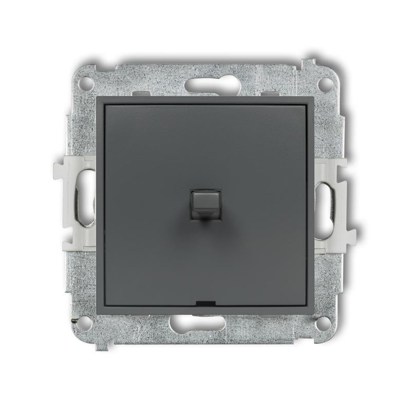 Выключатель 1-клавишный Karlik Mini американский Графитовый матовый (28MWPUS-1) Выключатель 1-клавишный Karlik Mini американский Графитовый матовый (28MWPUS-1)