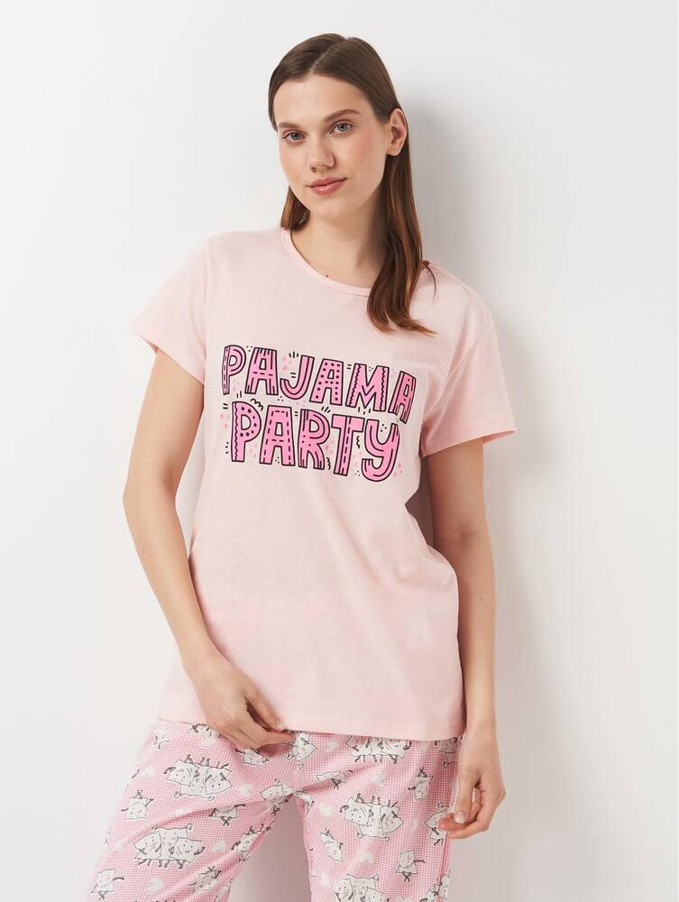 Піжама Carla Mara 3063-2416x37 жіноча L Рожевий - фото 4 Піжама Carla Mara 3063-2416x37 жіноча L Рожевий - фото 4