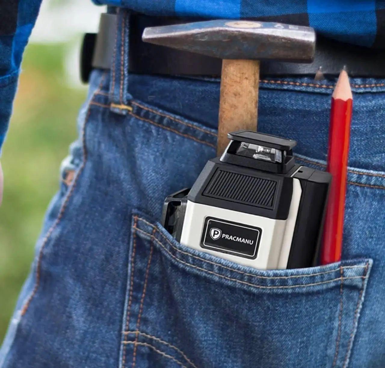 Уровень лазерный Pracmanu 3D с зеленым лучом 12 линий (2147658701) - фото 4 Уровень лазерный Pracmanu 3D с зеленым лучом 12 линий (2147658701) - фото 4