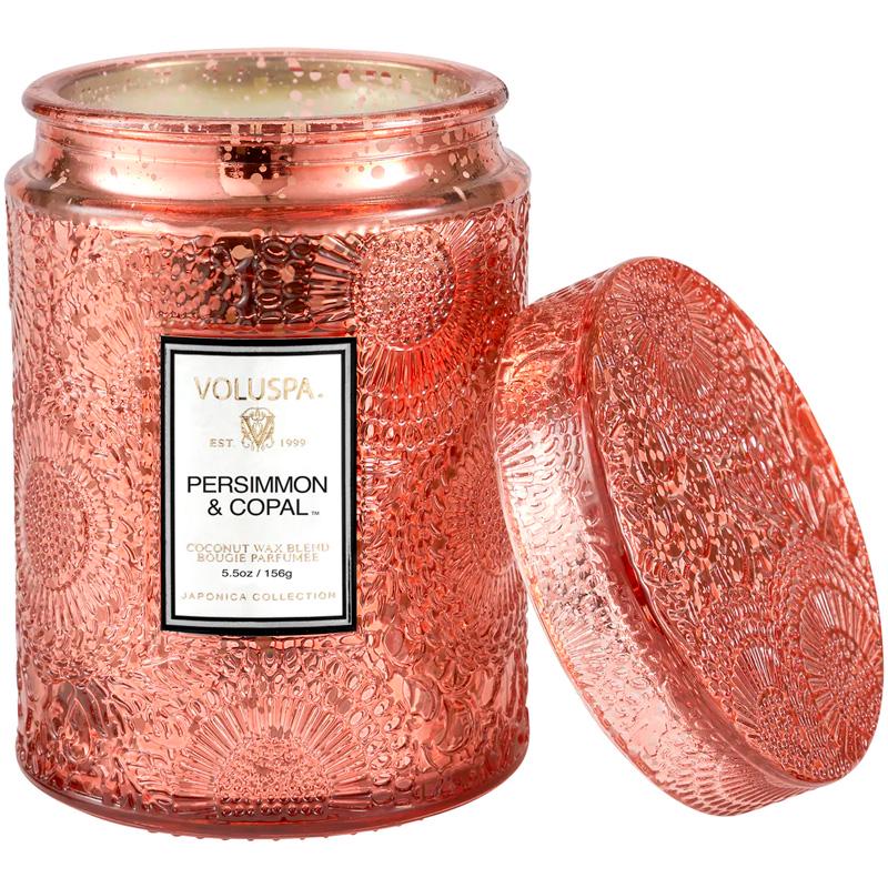 Свеча ароматическая Voluspa Japonica Persimmon & Copal 156 г стакан с крышкой (111002653)