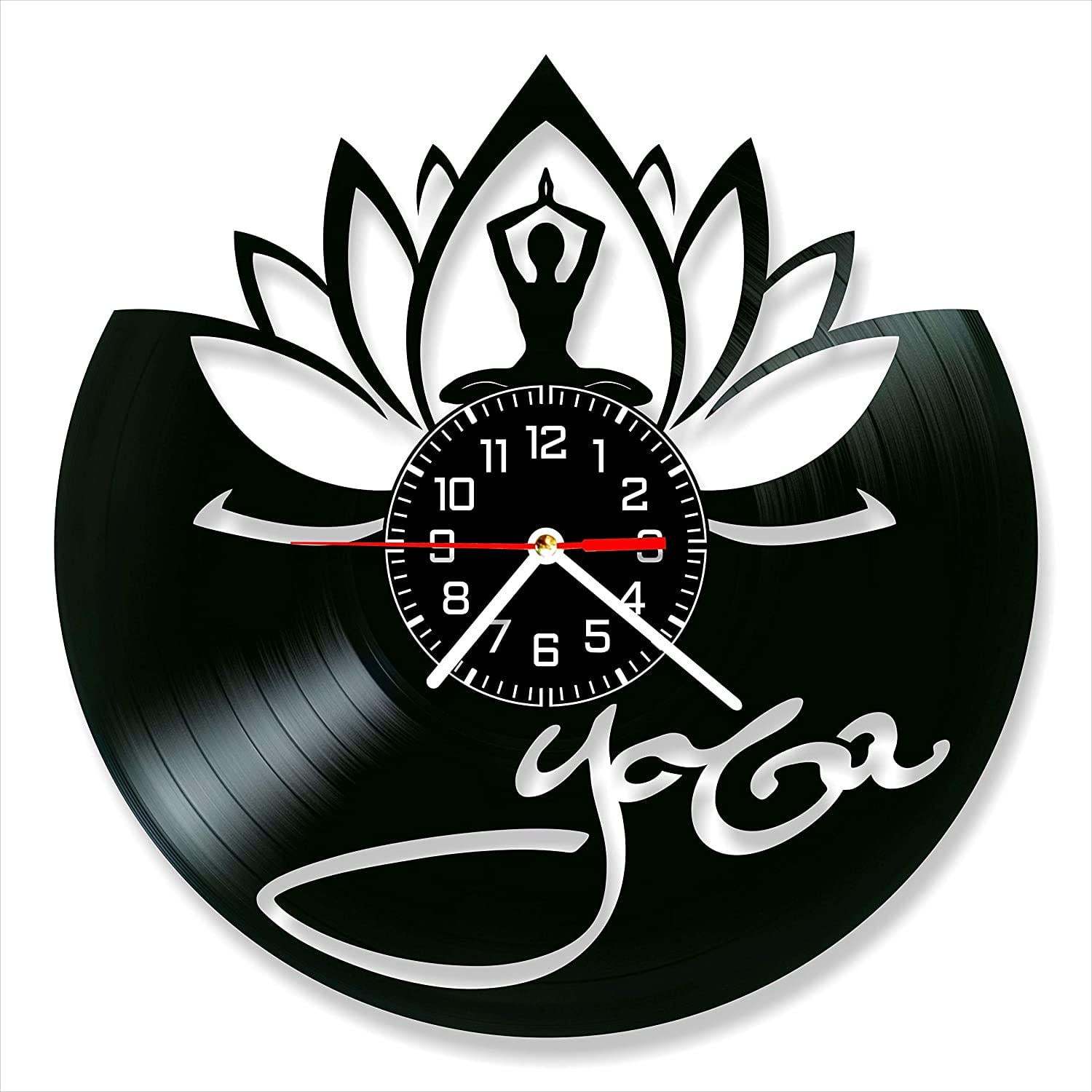 Часы настенные Йога 2154 из виниловой пластинки