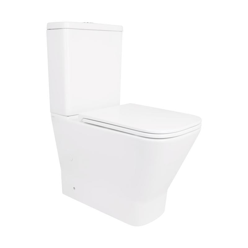 Унитаз-компакт Qtap Cardinal Ultra Quiet безободочный с сиденьем Soft-close (QT04222168AUQ3W)