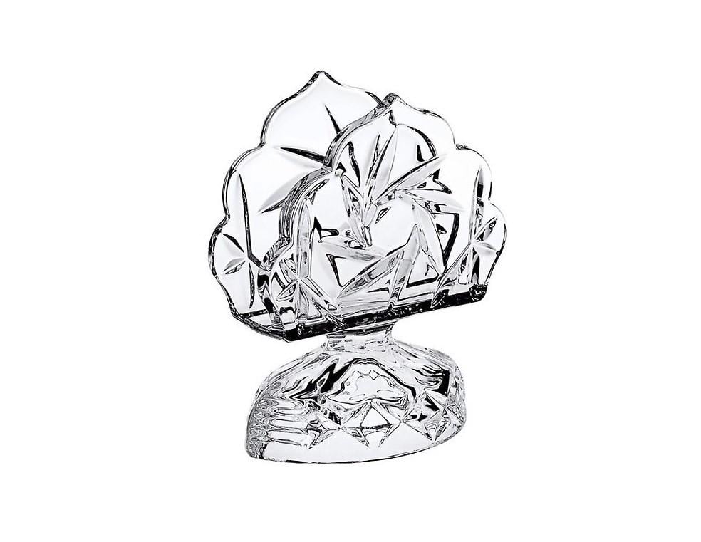 Салфетница хрустальная Bohemia Crystal Pinwheel на ножке 13 см