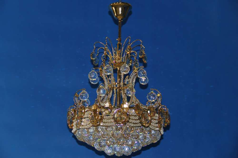 Хрустальная люстра L82502/500/8 FGD Золото/Белый (AN000684)