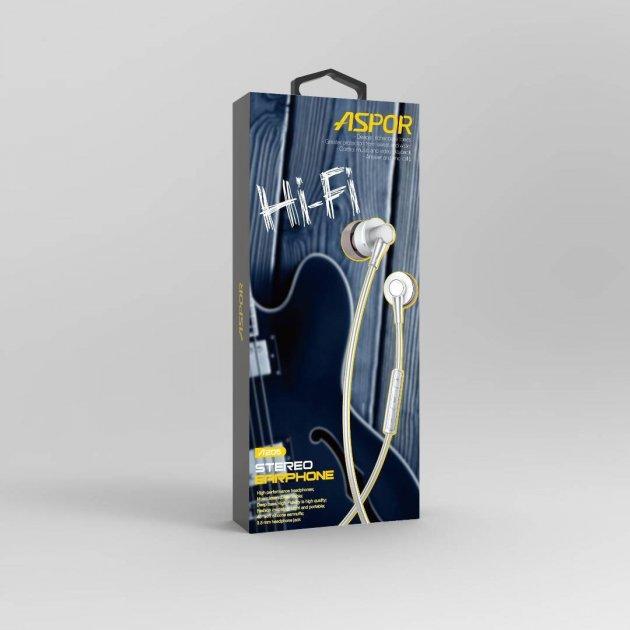 Навушники з мікрофоном Aspor A205 Чорний (1858272863) - фото 2 Навушники з мікрофоном Aspor A205 Чорний (1858272863) - фото 2