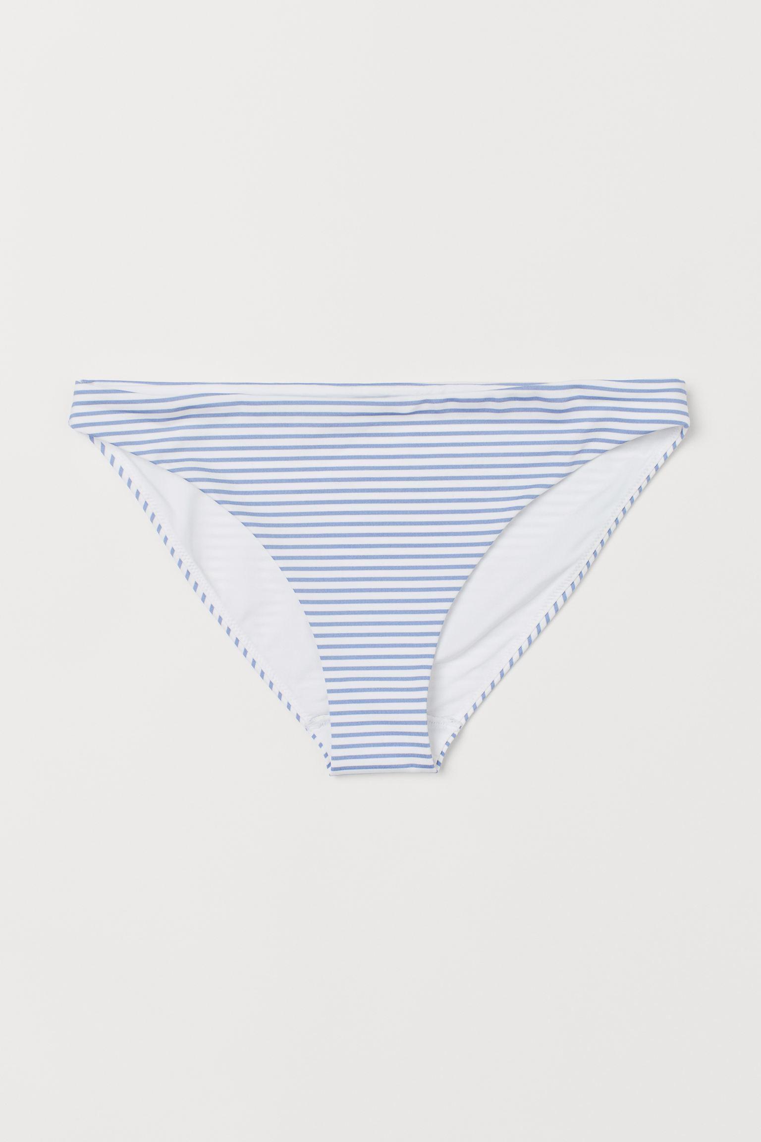 Трусики купальные H&M Полоска р. 38 Бело-голубой (14055995801)