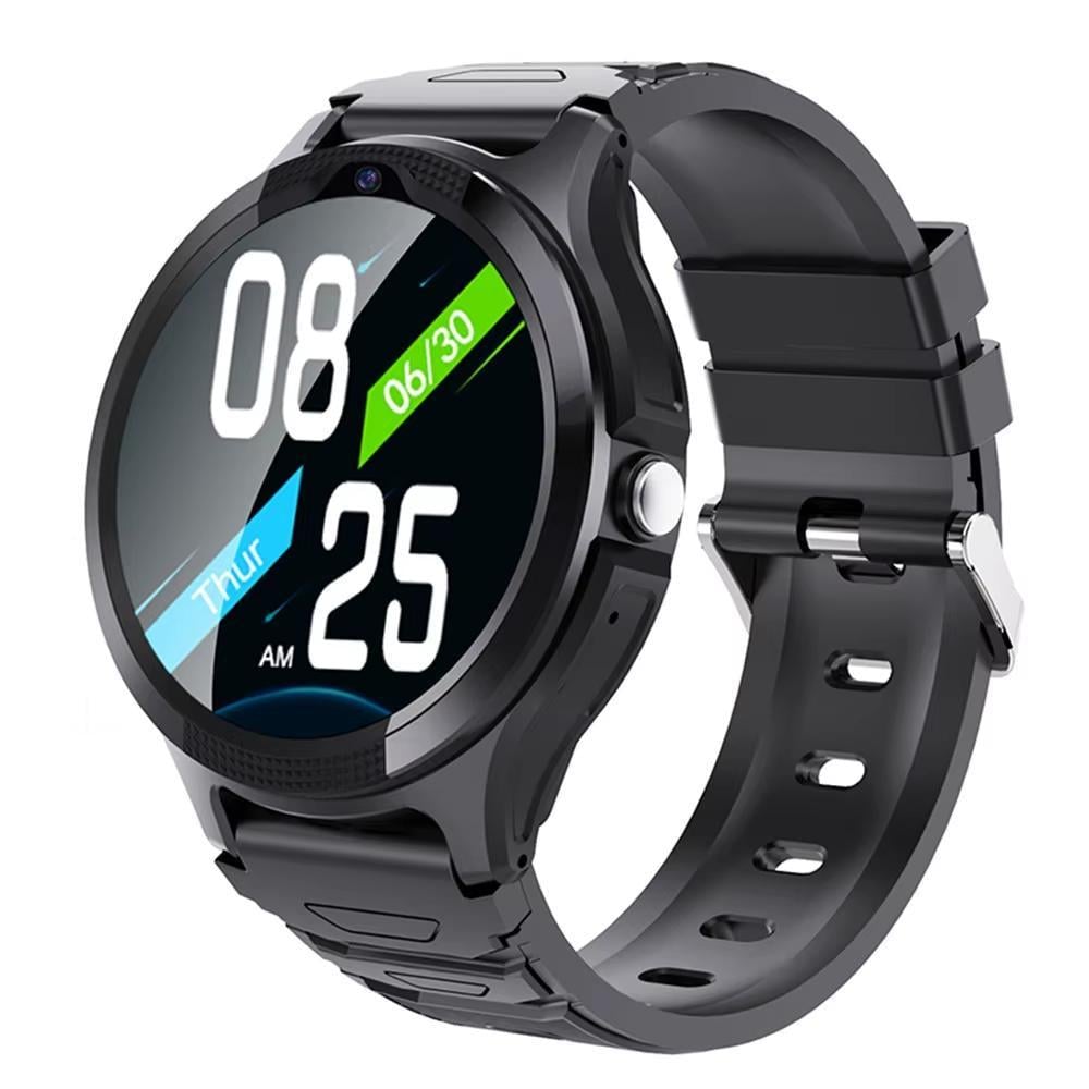 Дитячий круглий смарт-годинник Lemfo F03 з GPS, SIM-картою, Wi-Fi, кнопкою SOS та прослуховуванням Чорний (87657687)
