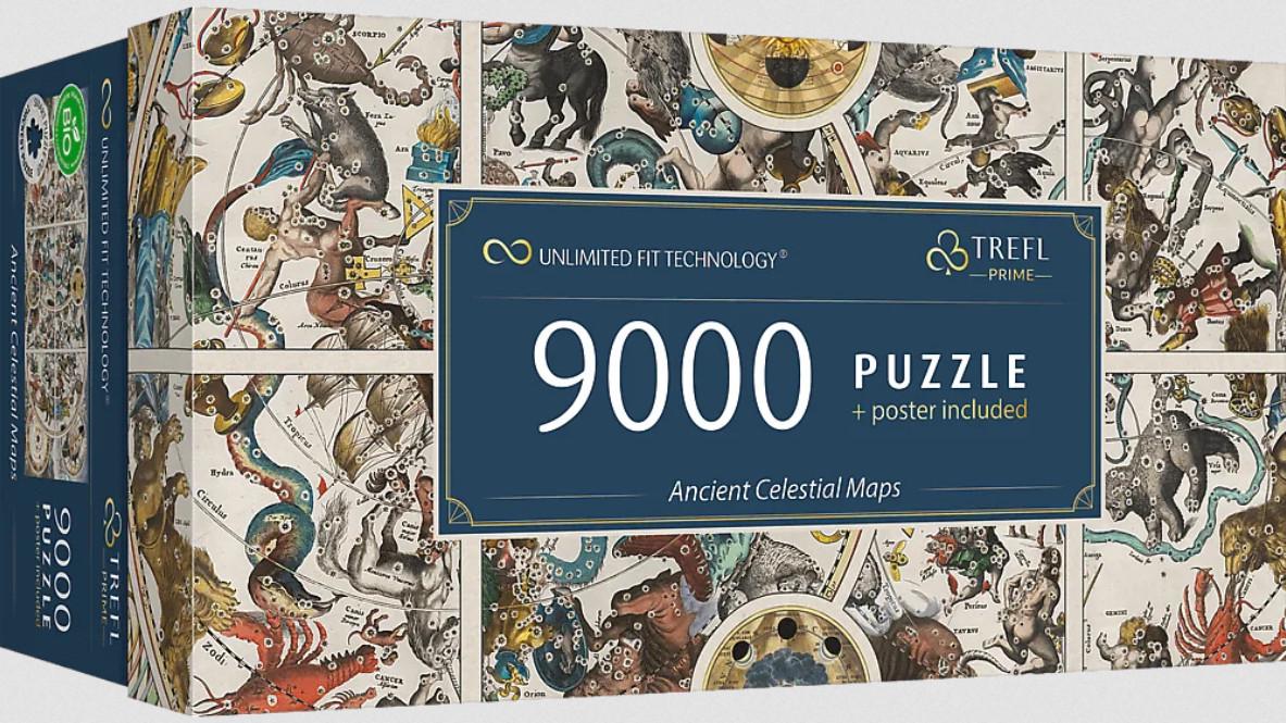 Пазл Trefl Безмежна колекція: Стародавні небесні карти 9000 ел.