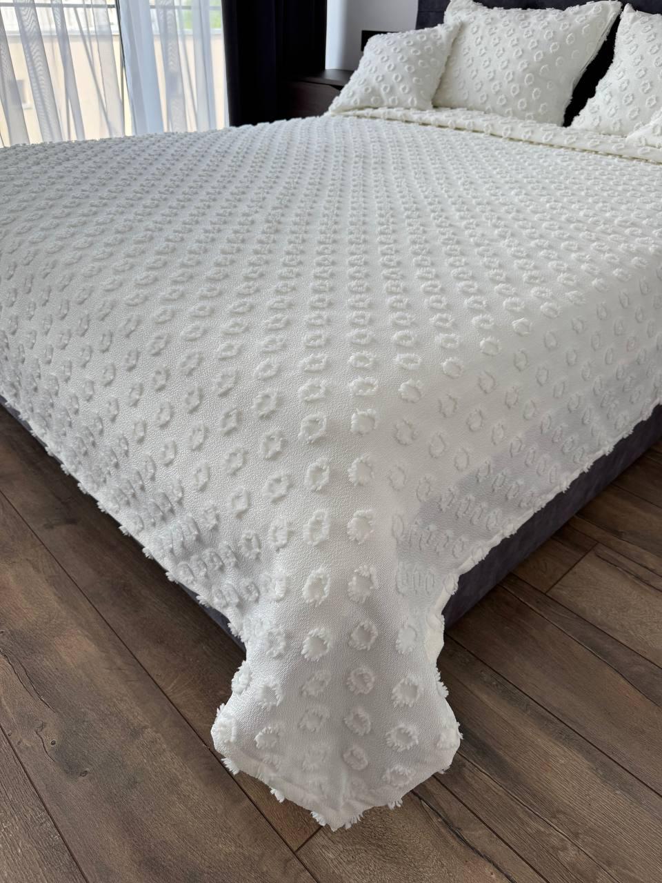 Покривало Інгрід 120x250 см Молочний (22899-2-120x250cm) - фото 7 Покривало Інгрід 120x250 см Молочний (22899-2-120x250cm) - фото 7