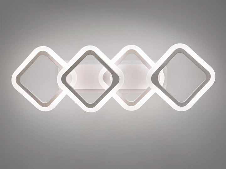 Люстра светодиодная смарт светильник с пультом 60 Вт Белый (HA8160/2+2WH 3col dim) - фото 2 Люстра светодиодная смарт светильник с пультом 60 Вт Белый (HA8160/2+2WH 3col dim) - фото 2